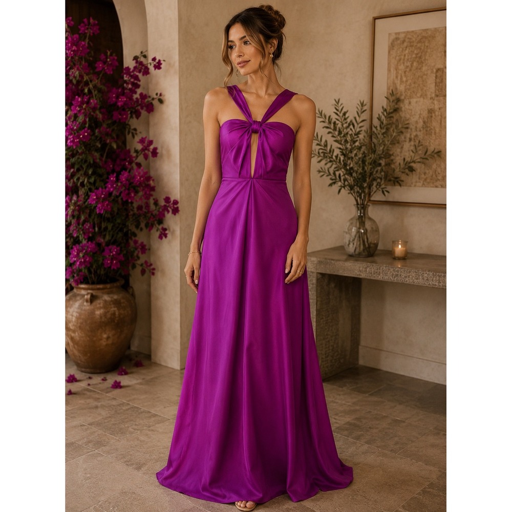 Jill Jill Stuart‎ Gown Women 2 Purple Formal Prom Wedding Guest Gala Evening